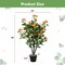 Artificial 3.3'Tree Artificial Camellia Tree Faux Plant for Indoor & Outdoor